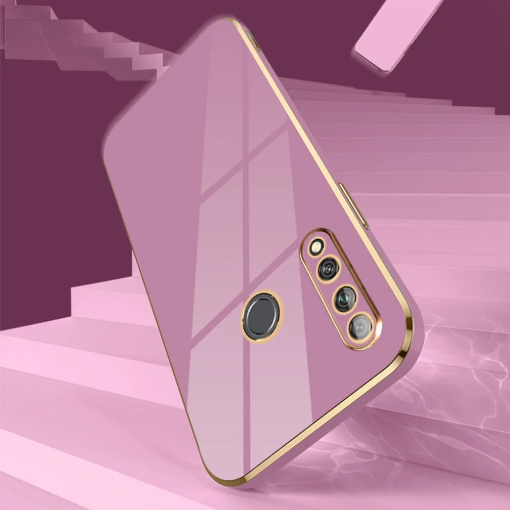 Luxury Square Plating Shockproof Phone Case for Huawei Y9 Prime 2019 and P Smart Z