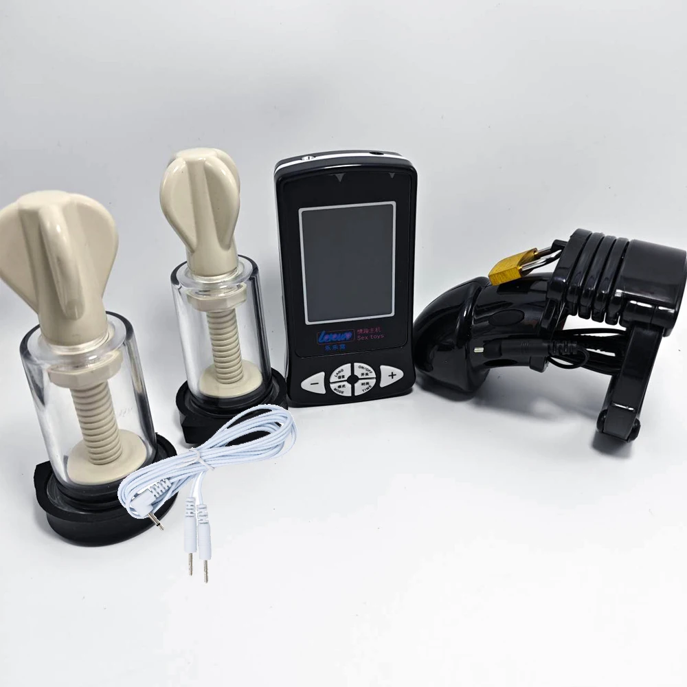 BDSM Electric Shocker Anal Butt Plug Electrostimulation Chastity Cage Electro Sex Penis Plug Cock Ring E stim Estim Expand Anus