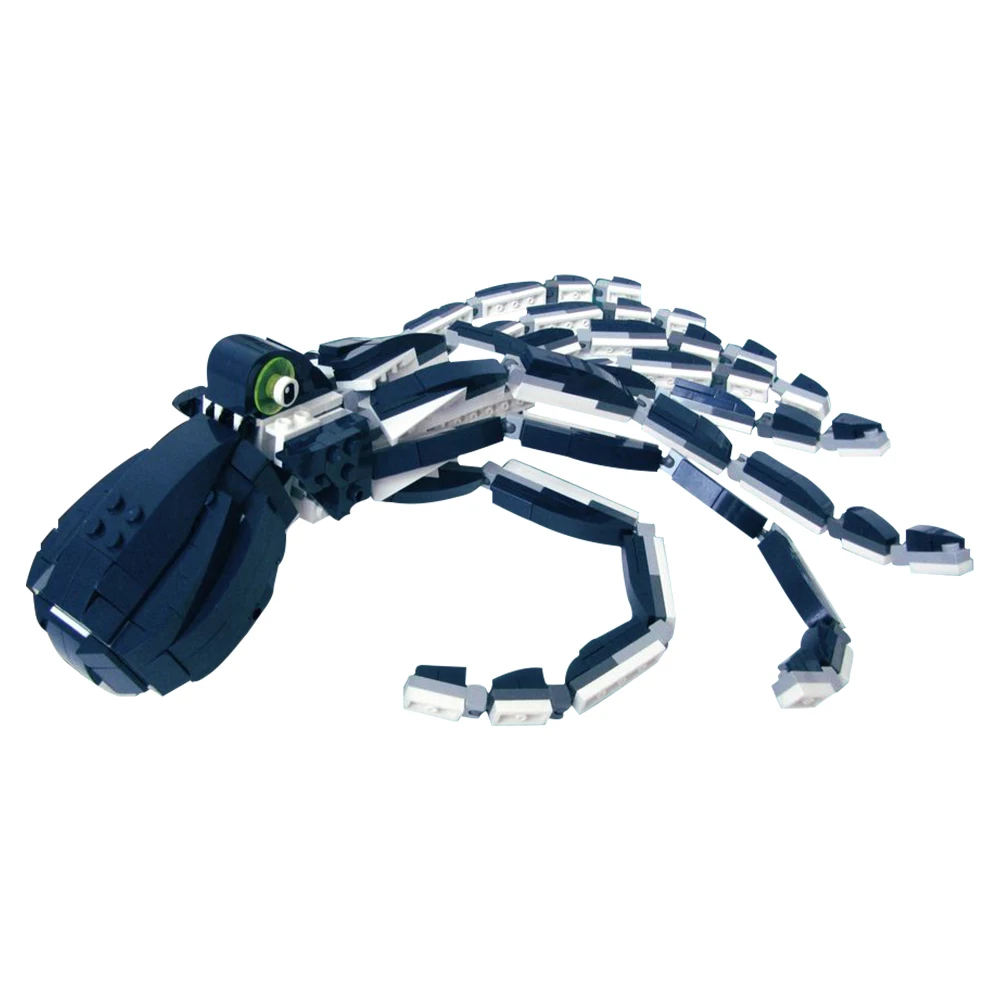 Creatività Moc Marine World Biology Octopus Building Block Set Animali Subacquei Octopus Model Brick Toys Bambini Birthdaygift