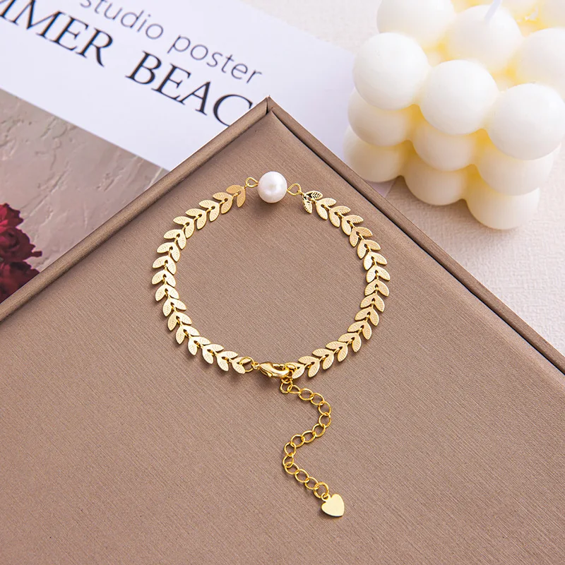 

Pearl Wheat Bracelet