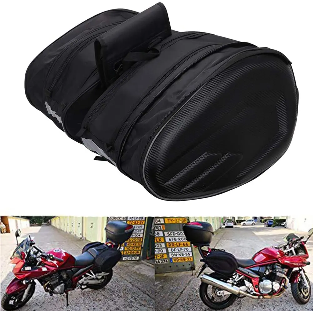 

Motorcycle Bilateral Bag Waterproof Saddle Bag Motorcycle Helmet Luggage Box Riding Hard Shell Electric Moto Rear Seat Side Bags