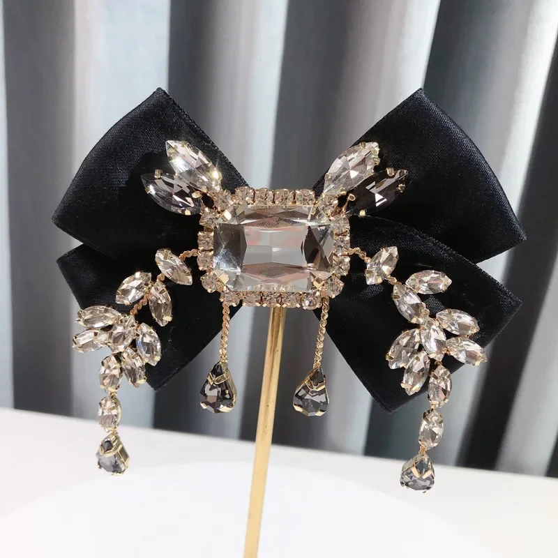 Broche Nœud Papillon Erwin Pearl Avec Strass - État Parfait - Argenté