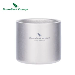 Boundless Voyage Titanium Insulated Camping Mug with Storage Bag (Ti3045D 75ML)