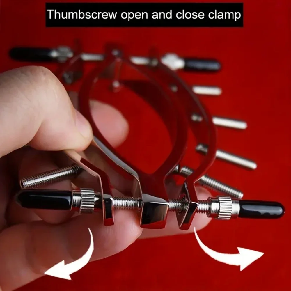 Metal Female Labia Clip Clitoris G-spot Tease Endoscopic Peeping Vagina Erotica Pussy Hoof Clip 8 Screws Dilatador De Vagina Cha