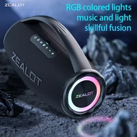 ZEALOT S97 Altavoz Bluetooth portátil de 80W Alto volumen Resistente al agua 16000mAh Subwoofer TWS inalámbrico Suporrt USB/TF/AUX RGB luz. - Imagen 6