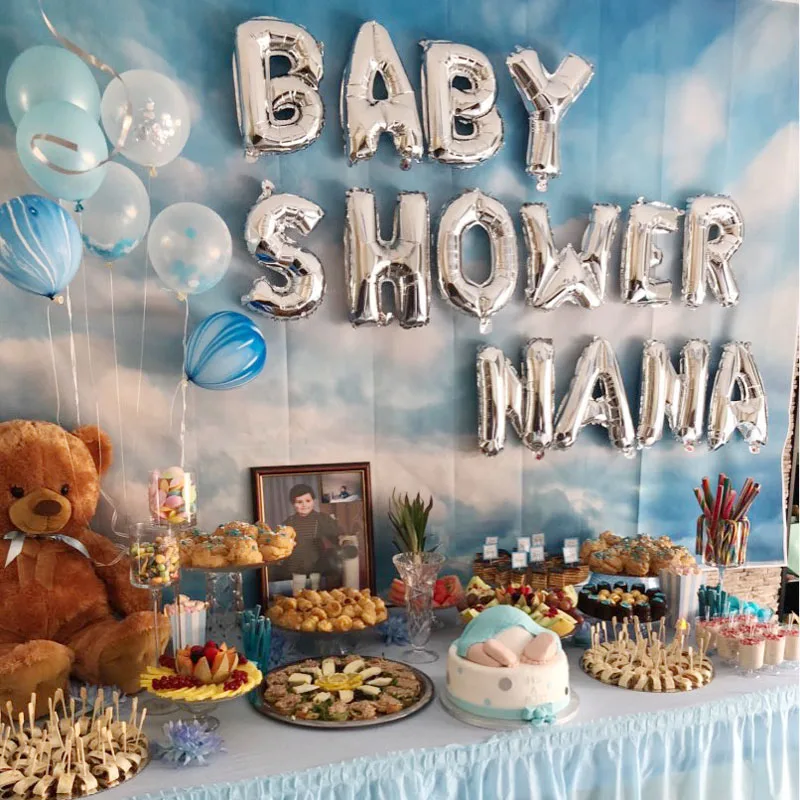 

Alphabet A-Z Balloons Set Alphabet Balloons Mylar Foil Pack for Wedding Birthday Party Decorations Kids Baby Shower Supplies