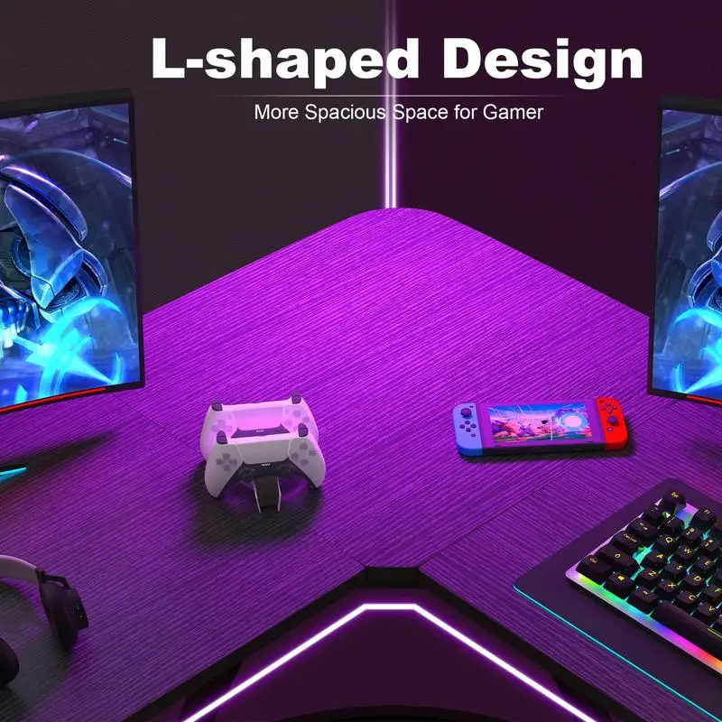 Computer Desk Gaming Furniture Gamer Desk L Shaped 1