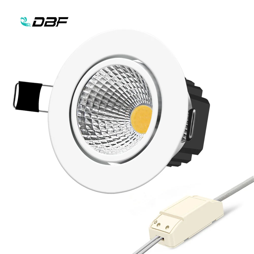 

[DBF]1 Super Bright Recessed LED Dimmable Downlight COB 6W 9W 12W 15W LED Spot light LED decoration Ceiling Lamp AC 110V 220V