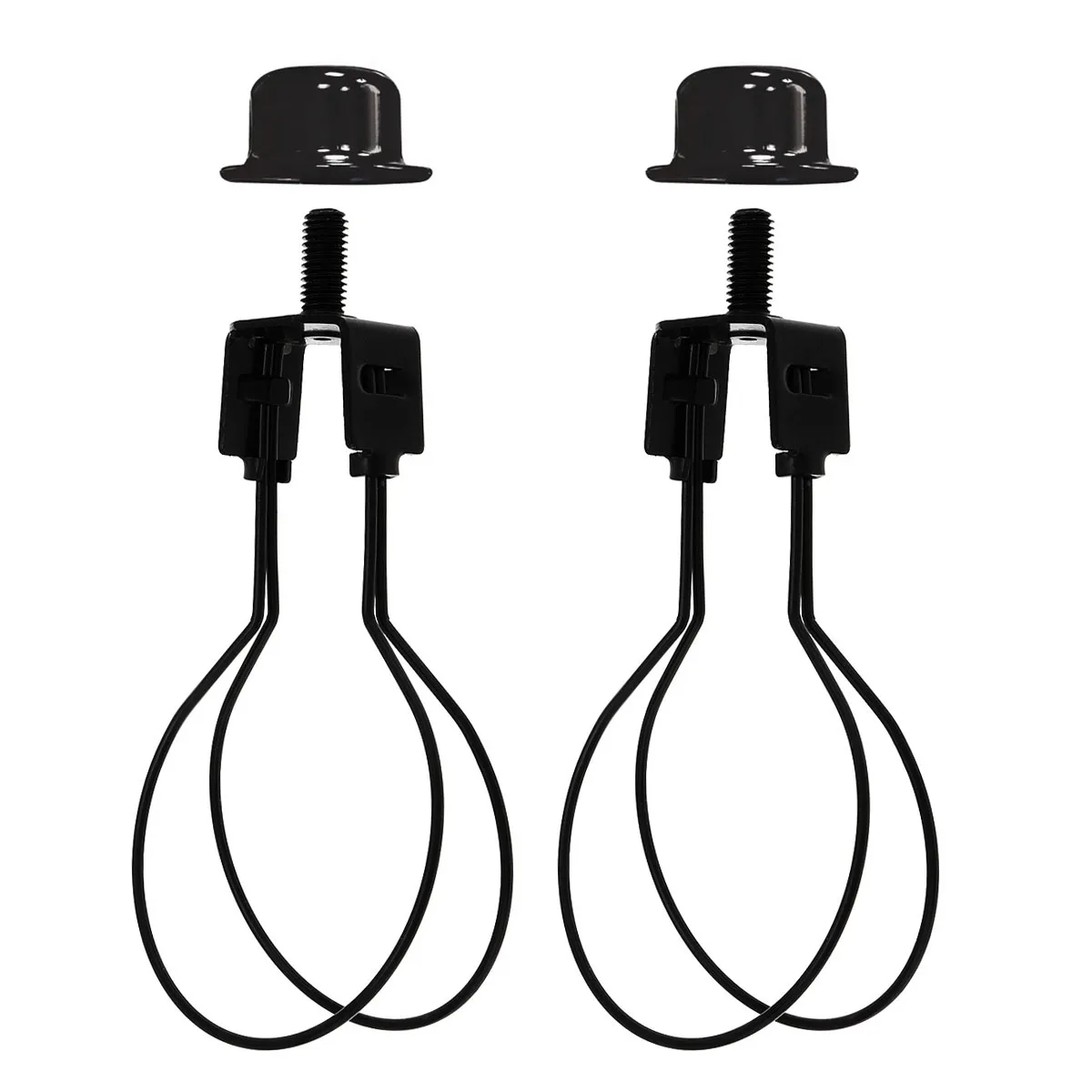 Lamp Shade Holder,Lamp Shade Light Bulb Clip Adapter,Clip On Lampshade Black 