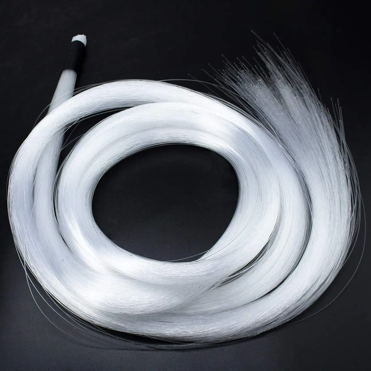0.5mm(Dia.)*50PCS*2M End Glow Fiber Optic Light PMMA Plastic Cable for LED Engine Machine DIY Starry Sky Effect Decorative Home