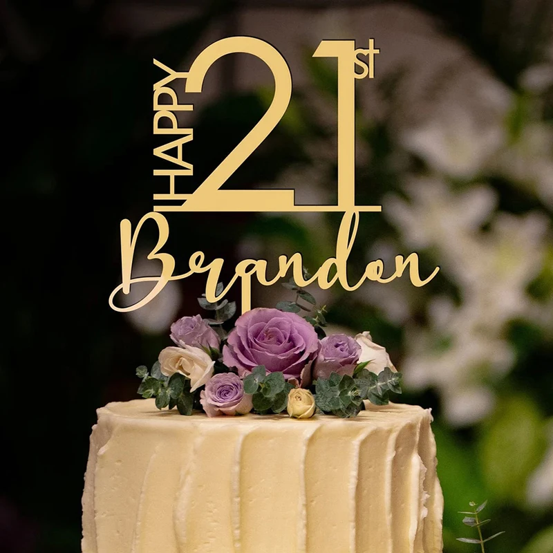 Personalized Name & Age Birthday Cake Topper 1 | Personalized Name & Age Birthday Cake Topper 1