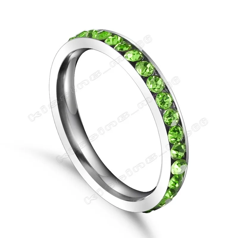 Stainless Steel Ring for Women CZ Stones Elegant Wedding Band Female Alliance Jewelry Party Gift Stainless Steel Ring Finger Ring Wedding Rings Wedding Ring