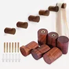 Walnut Hook Modern Minimalist Coat Hook Closet Hanger Towel Rack Hook Home Keys Decoration Wall Mounted Hook 2