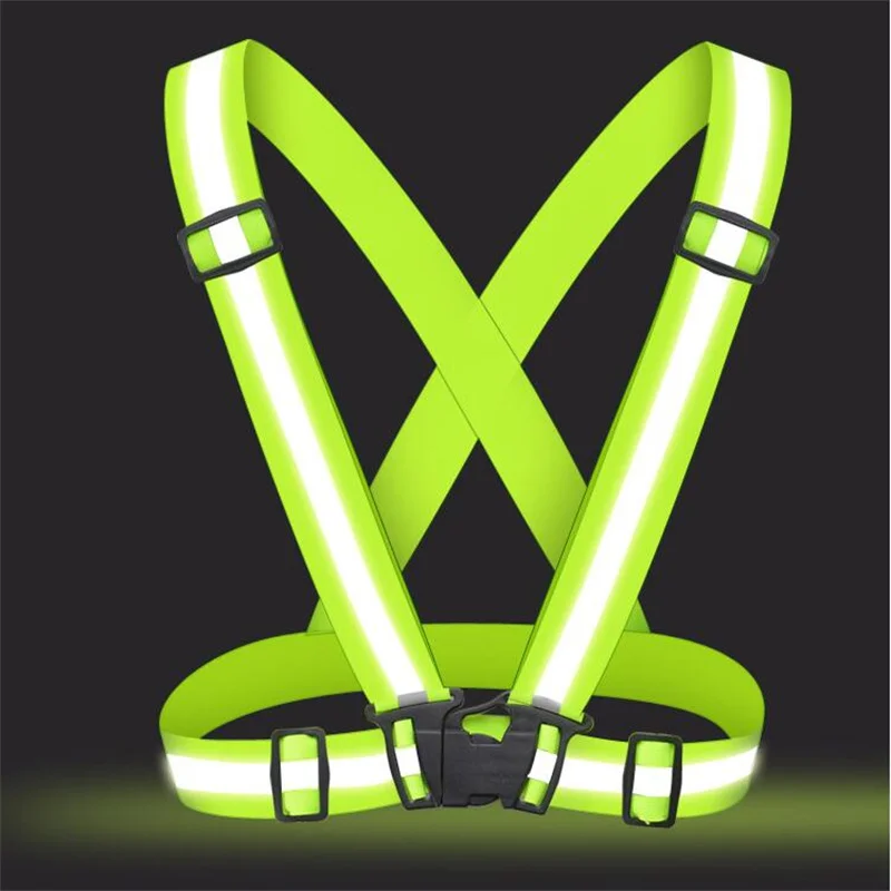 Cycling Reflective Vest High Visibility Safety Vest for Night Riding Running Bicycle Motorcycle Outdoor Sports Elastic Band safety vest reflective safety vest cycling vest