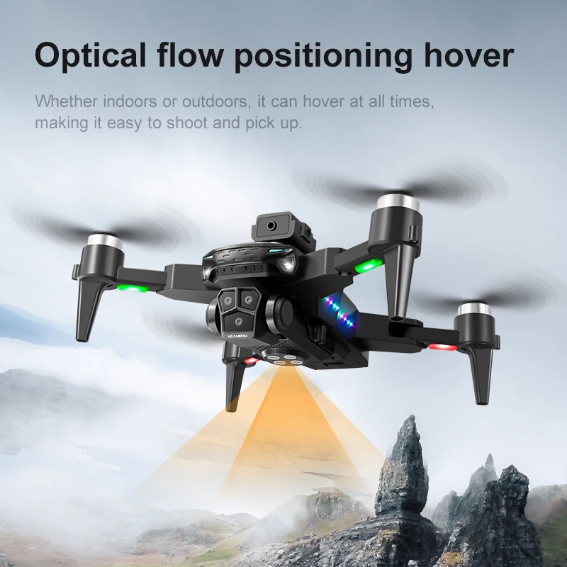 New KY605S Drone with screen 8K Professinal Three Camera Optical Flow Localization 360 Obstacle Foldable Avoidance RC Quadcopter