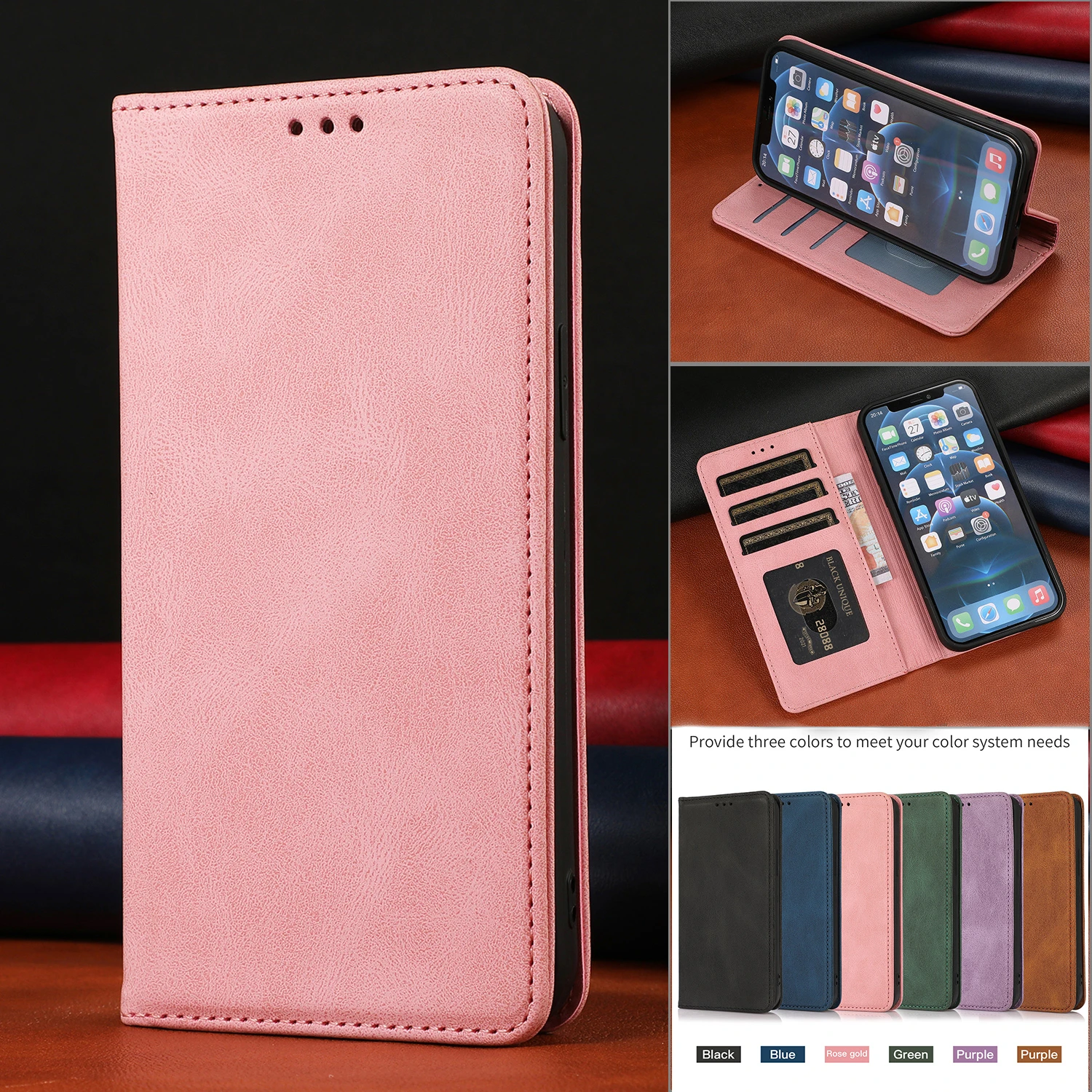 apple 13 pro max case Magnetic FLip Leather Phone Case For iPhone 13 12 11 Pro Max 12Mini Mobile Cover 7 8 6 6s Plus SE 2020 Stand Coque Wallet Funda best iphone 13 pro max case