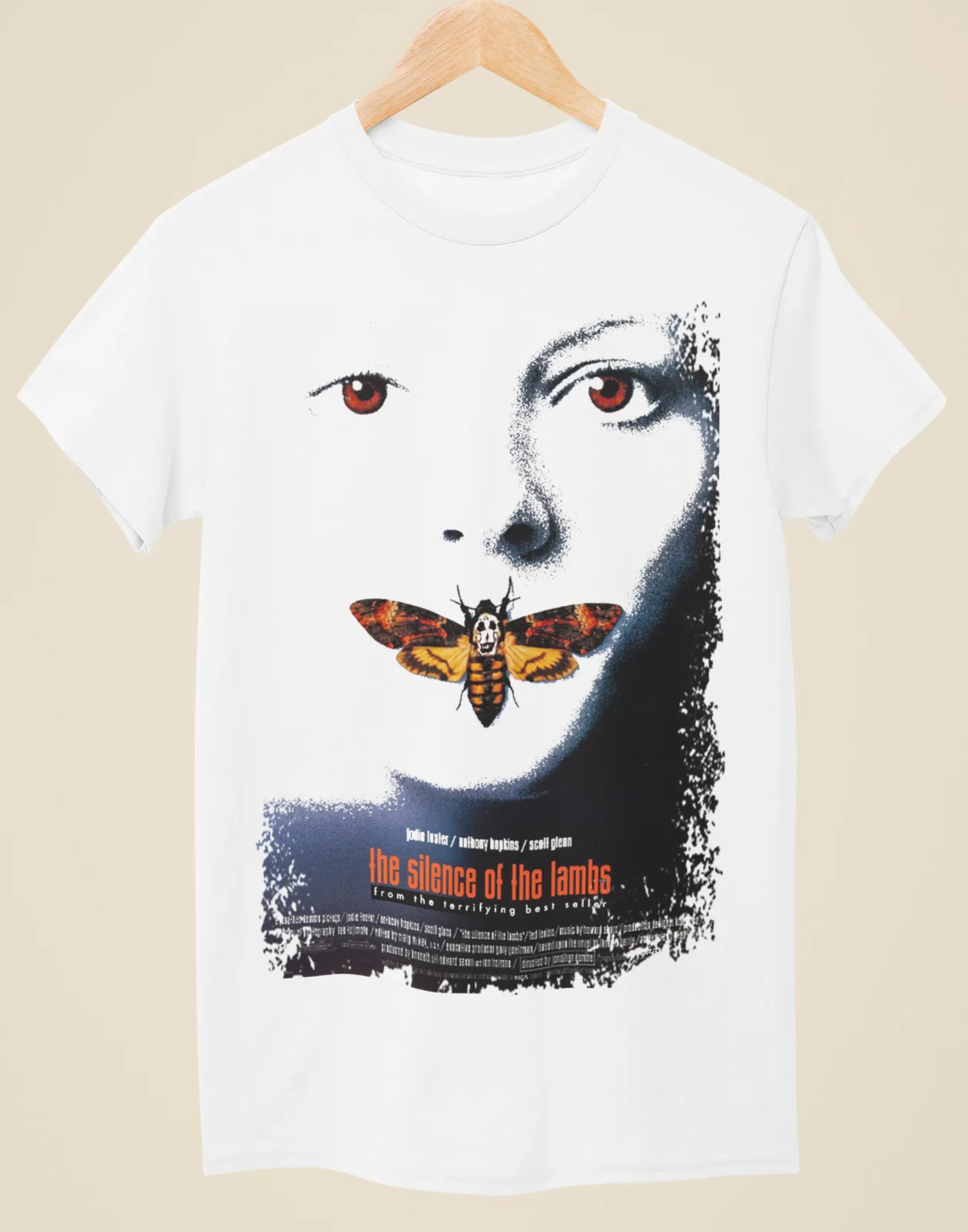 

The Silence of the Lambs - Movie Poster Inspired Unisex White T-Shirt