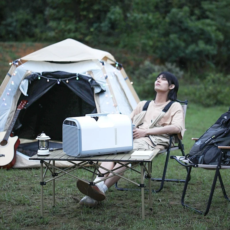 

Портативный энергосберегающий Кондиционер для кемпинга, осушитель воздуха, охлаждение с дистанционным управлением, 110 В/220 В/24 В/12 В