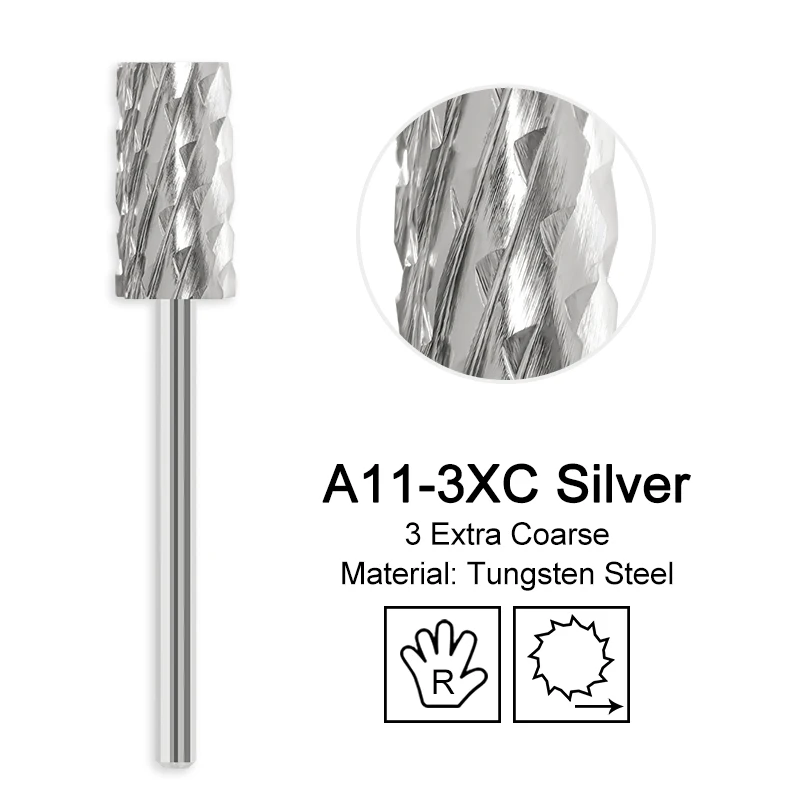 Golden Tungsten Carbide Nail Drill Bit for Manicure and Pedicure Accessories