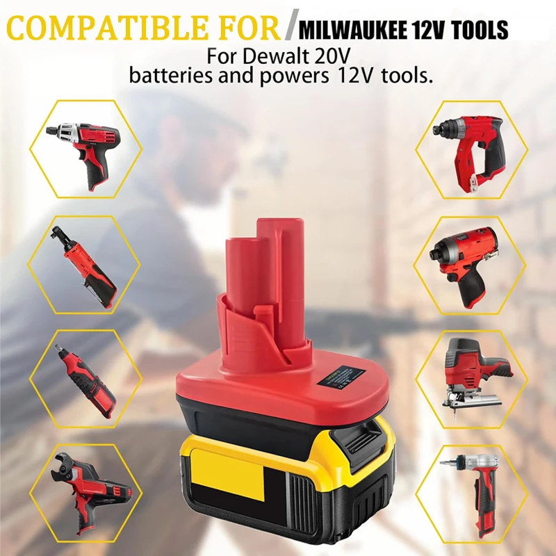 Dewalt 18v Battery Adapter For DeWalt 20V Battery Adapter To 12V