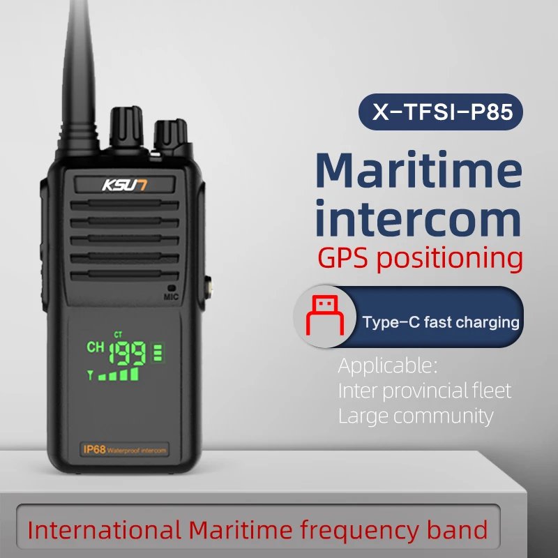 KSUT P85 VHF Marine Walkie Talkie Waterproof Profesional Long Range
