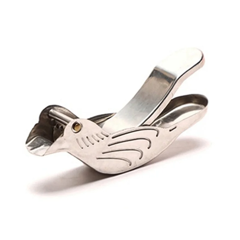 2X 우아한 스테인레스 스틸 레몬 과즙기, 휴대용 새 모양의 수동 과즙기, 감귤류 및 석류에 적합