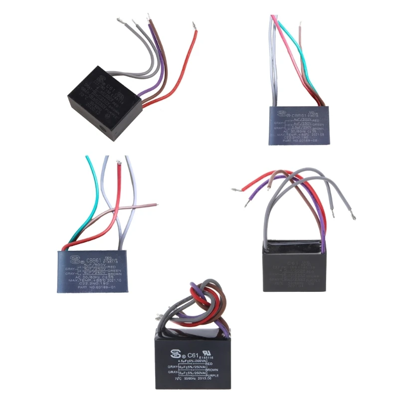 

CBB61 Fan Starting Capacitor 4.5+6+5UF 4.5+6+6UF 5+5+5UF 4+4+2.5UF 4+5+6UF