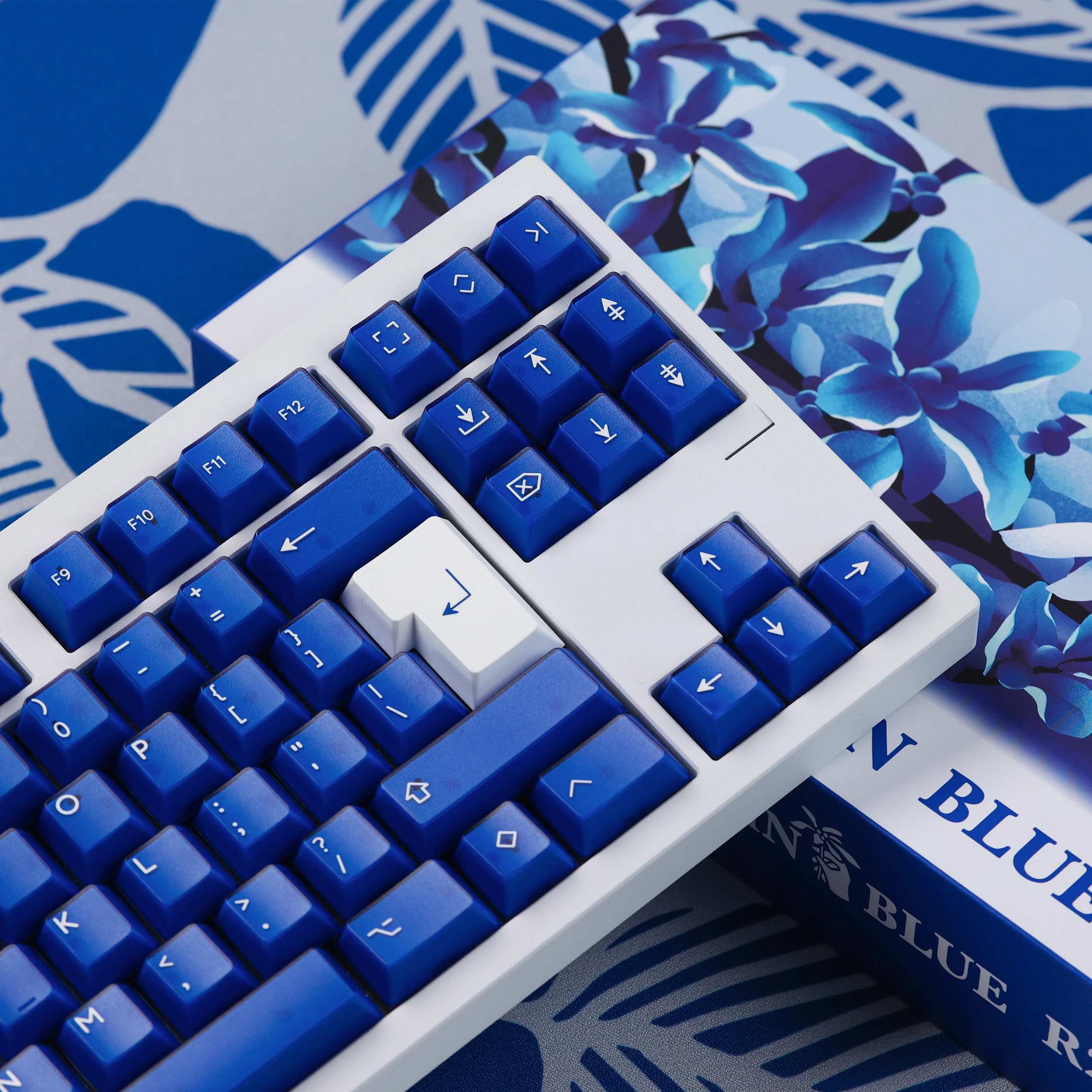 Pbtfans-子供向けのブルーr2チェリープロファイルキーキャップ,mx