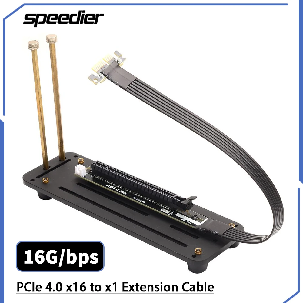 Riser Graphics Cards Extension Cable PCI-E Gen4 External DIY Kickstand Mounting Baseboard For PCIE 4.0 x1 To x16 Riser Cable