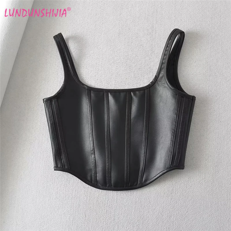 LUNDUNSHIJIA-camisola-de-cuello-cuadrado-para-mujer-Top-de-moda-con