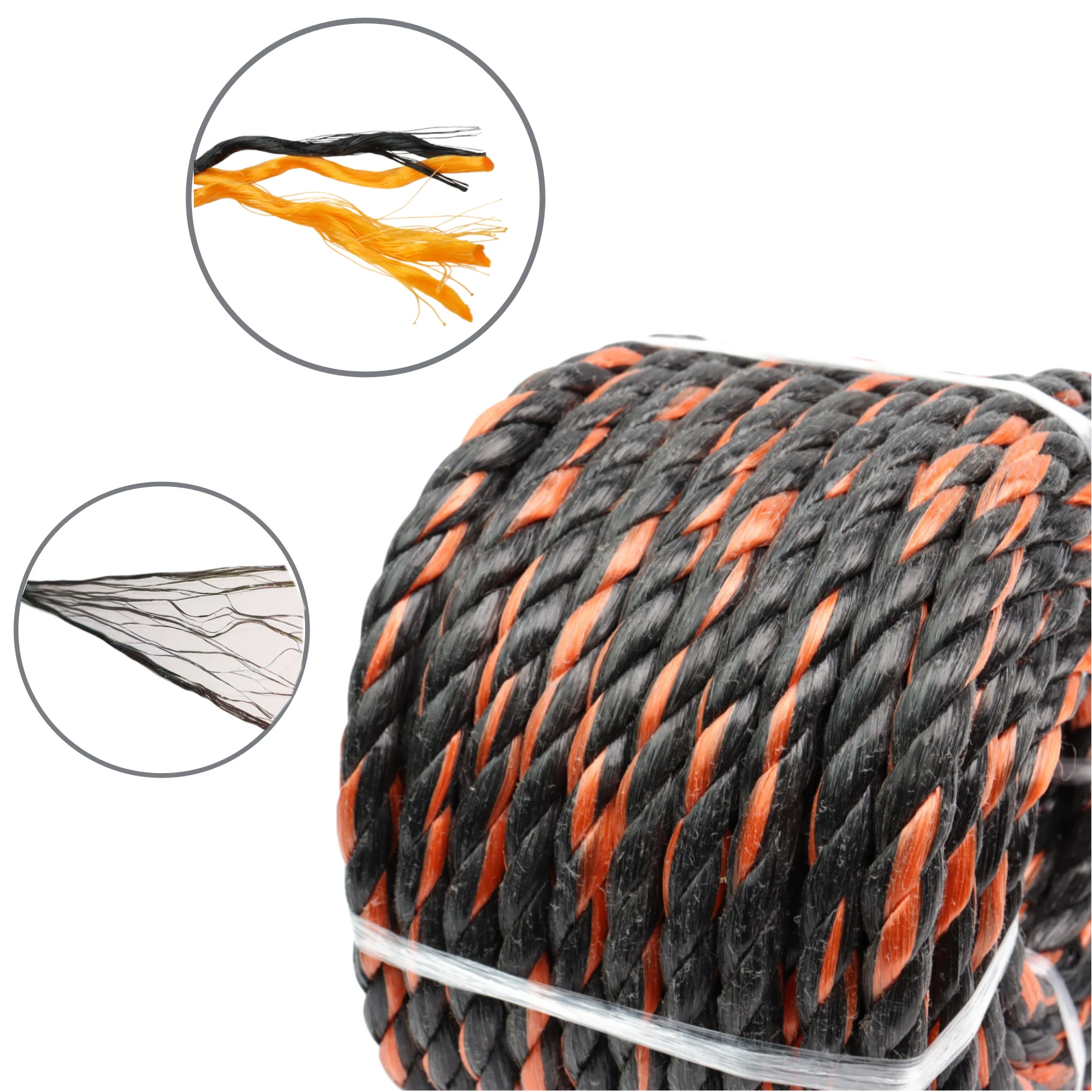 3/8 Inch 50FT 3-Strand PP Twisted Multi-Functional Rope |Bright Color ...