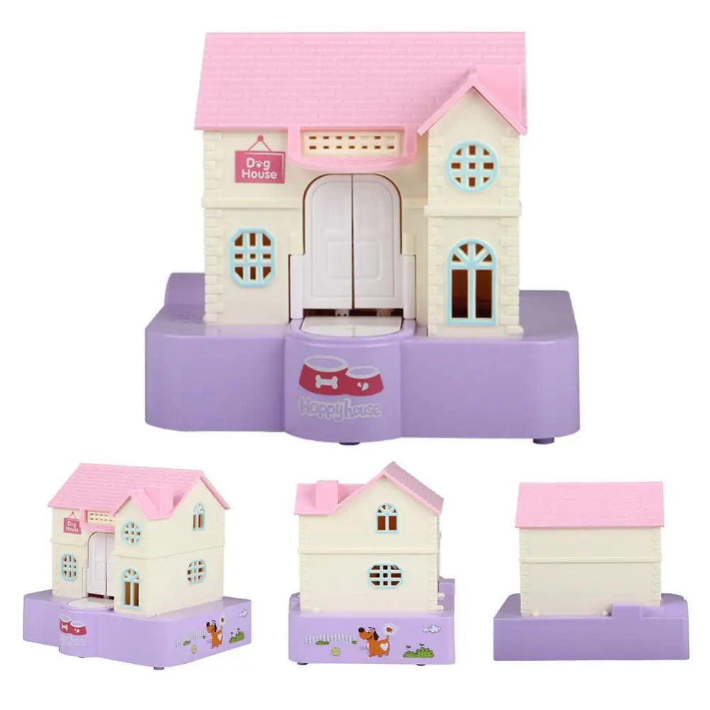 Money Saving Box Electric Piggy Bank Cute House Dog Toy Kids Gift