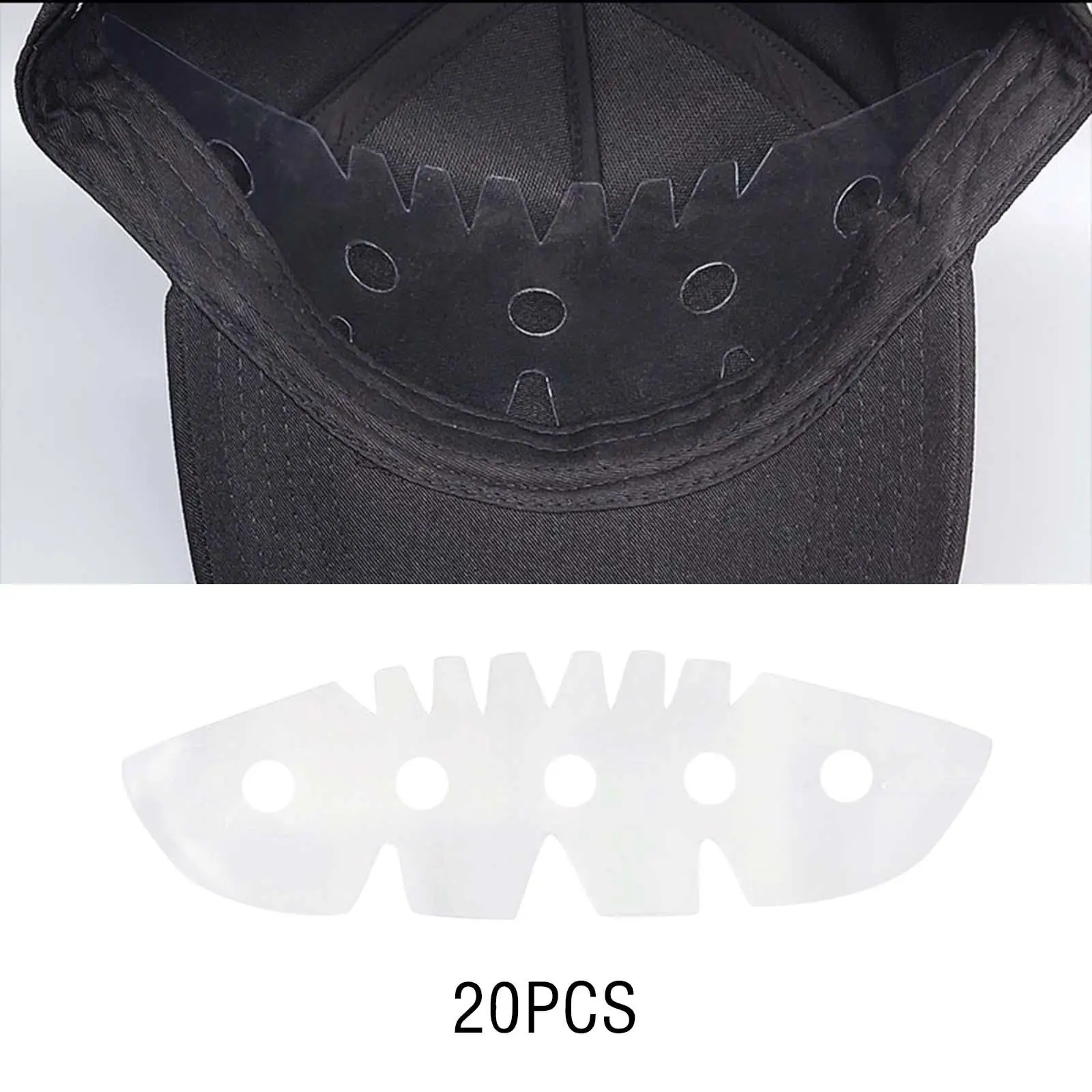 Baseball Cap Liners Absorbent Sweat Lightweight Liner for Cap Compact for Tennis Caps Golf Caps Indoor Outdoor 20pcs hat sweat absorber