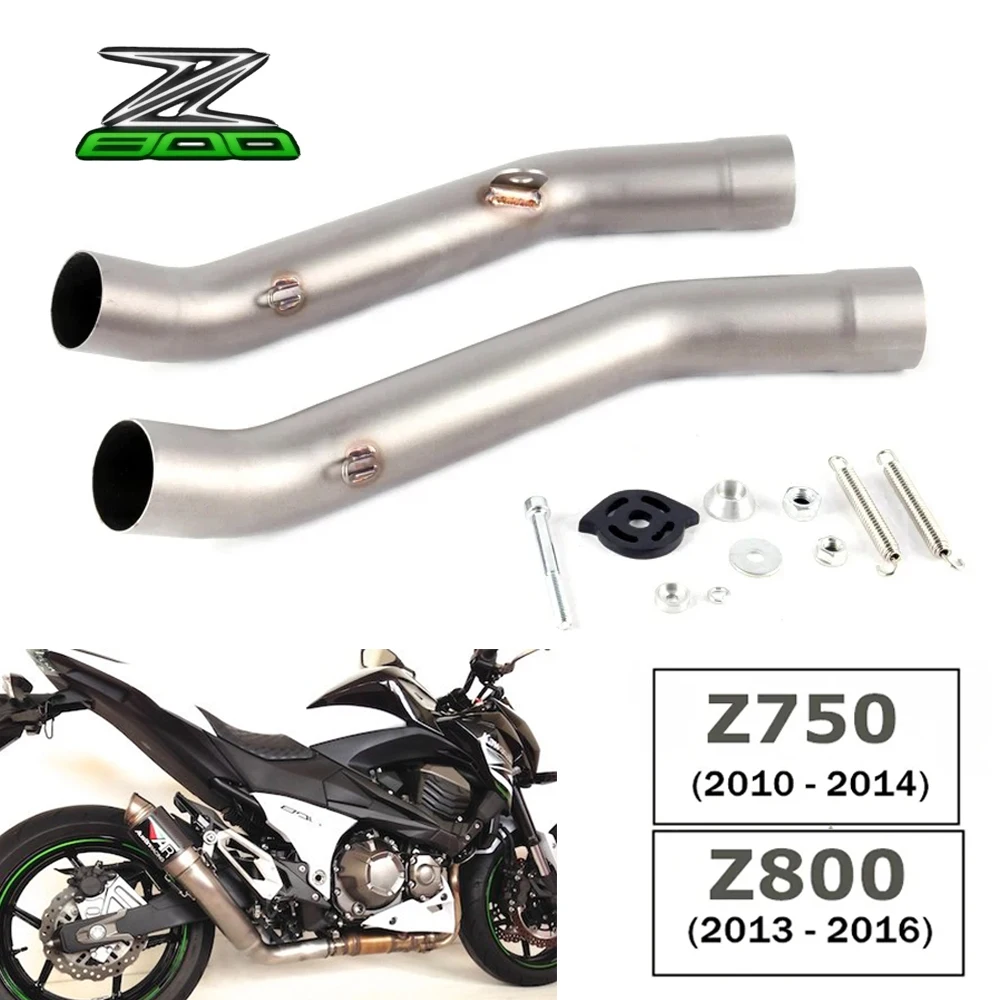 z750 z800 Motorcycle Exhaust Muffler Escape For KAWASAKI Z800 2013-2016 Z750 2007-2014 Exhaust Contact Middle Link Pipe