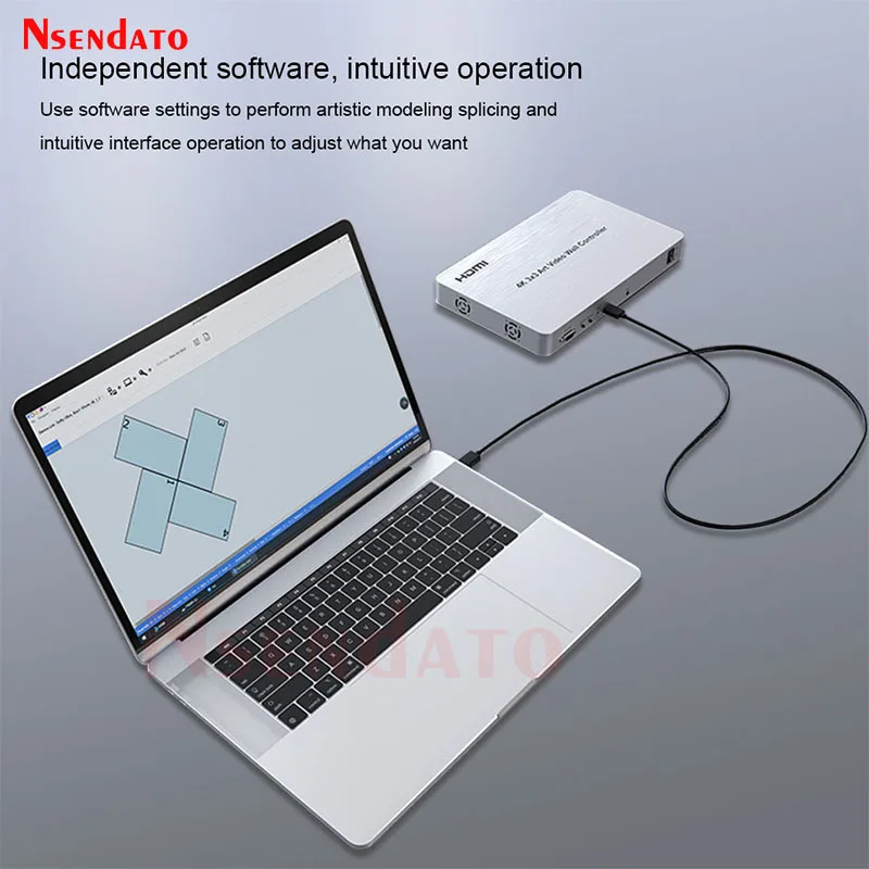 HDMI Art TV Video Wall Controller Processor 3X3 4K Multi-screen Display HDMI Video Art Stitching Wall splicer Splicing For PC TV