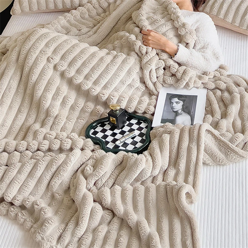 New Artificial Rabbit Plush Blanket 2