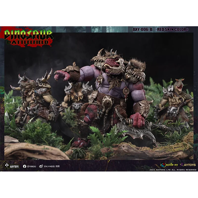AxytoysAXY005B/AXY006B Dinosaur Battlefield Ancient Warrior