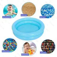 Piscine gonflable ronde d'été pour bébés tout-petits, petite pompe gonflable Portable pour enfants de 0 à 3 ans 5
