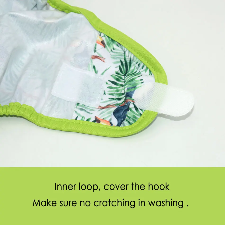 Waterproof Cloth Diapers EezKoala Eco-friendly Cloth Diaper Cover Baby Washable Diaper Waterproof Baby Nappy Reusable Adjustable Pocket Hook&Loop