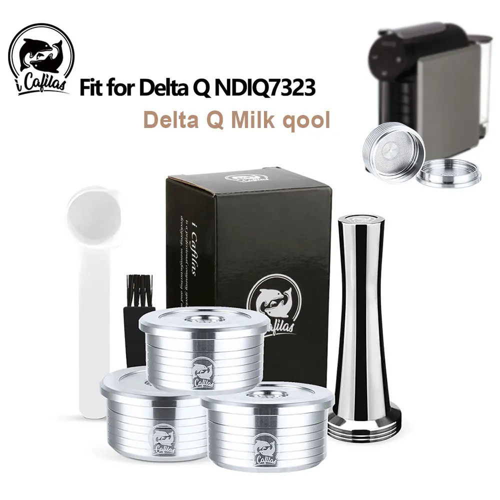 Reusable Coffee Capsule for Delta Q Pod Stainless Steel Cápsulas  Reutilizáveis Café Expresso for Delta q DIQ7323 Machine Filters