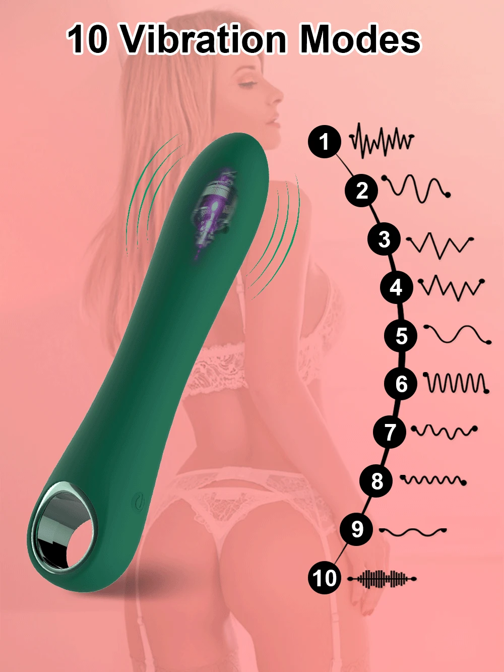 Powerful Silicone G-spot Vibrator And Clitoral Anal Stimulator_voghion.com