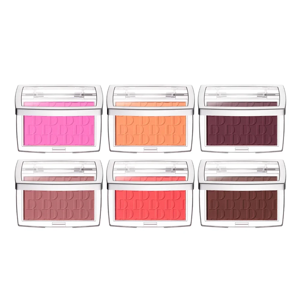 Embossed Powder Blush Peach Pink Coral Tint Makeup 3D Relief Blush Palette Brown Cheek Contour Rouge Cosmetics Face Brightens powder blusher blush powder blush plate facial blusher
