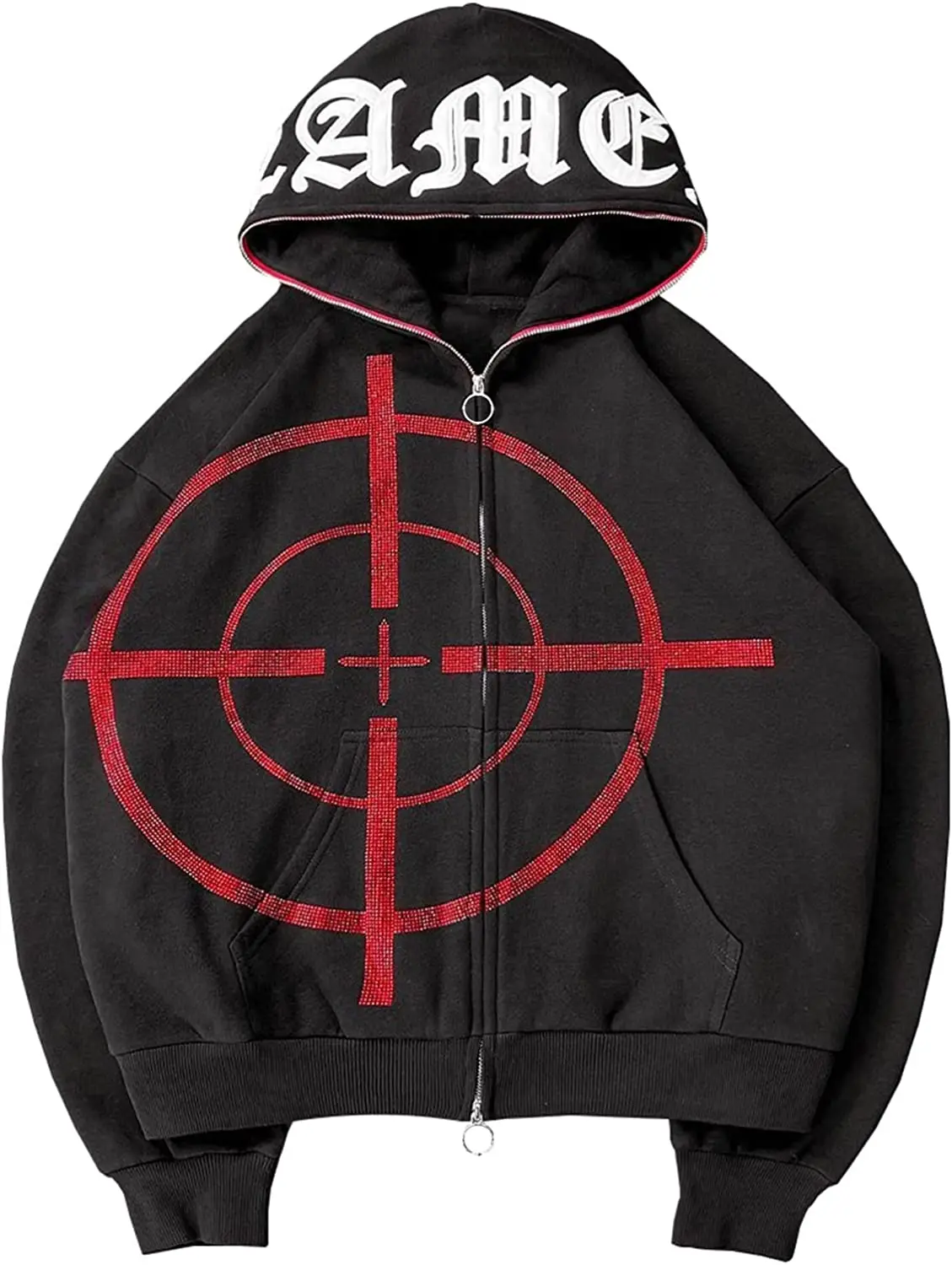 Zip Hoodie Rhinestones | Full Zip Jacket Rhinestone | Rhinestone Hoodie  Sweatshirts - Hoodies u0026 Sweatshirts - Aliexpress