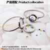 25mm/30mm Round Floating Living Memory Glass Locket Bangle 316L Stainless Steel for Floating Charms Small Photo Dry Flower 6