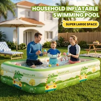 Piscine gonflable amovible pour enfants et adultes, grande piscine intérieure/extérieure, baignoire de jardin, jouet aquatique, cadeaux de fête 4