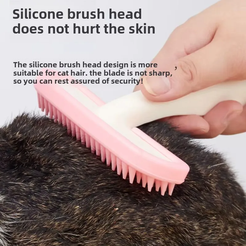 Rabbit Comb Silicone Small Pet Comb Cat Hair Comb Brush, Guinea Pig Hair Cleaning Beauty Care Tool Beauty Trimmer Pet Bath Comb 4