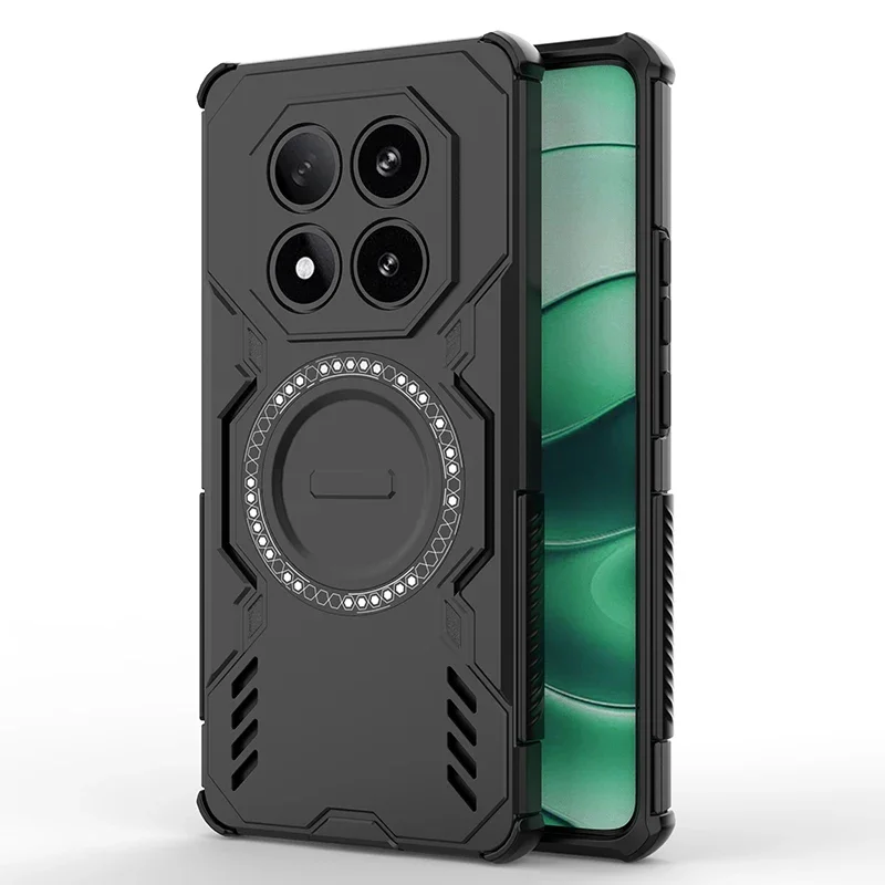Enhanced Armor Heat Dissipation Magnetic Wireless Charging Case