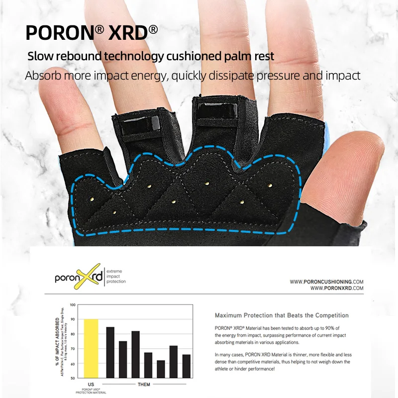 INBIKE Cycling Gloves Half Finger Bicycle Road Bike Gloves Shock Absorption MTB Gloves for Men Women Riding Sport Accessories 6