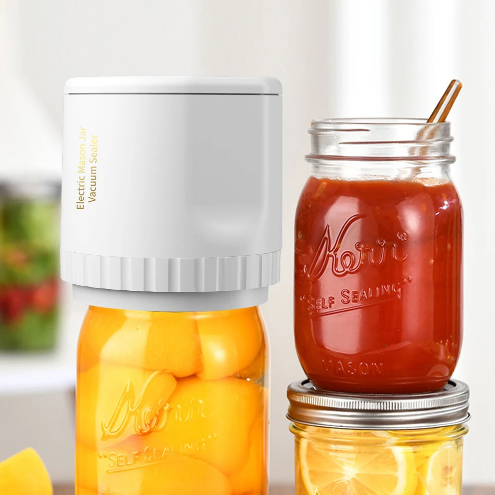 

Беспроводной вакуумный упаковщик Mason Jar, Электрический автоматический кухонный аппарат для запечатывания консервных изделий