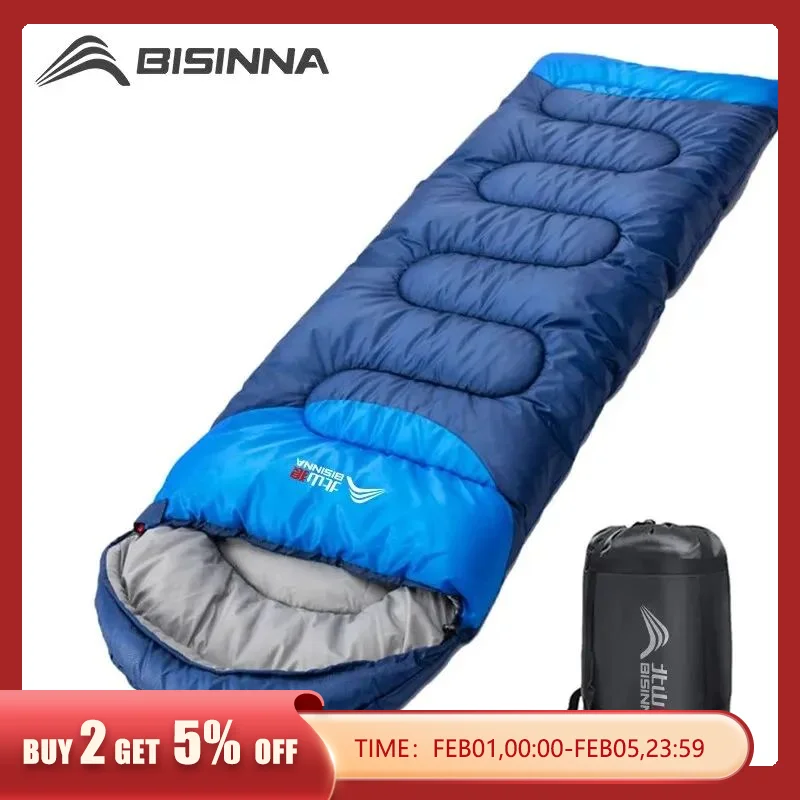 BISINNA Camping Sleeping Bag Ultralight Waterproof 1